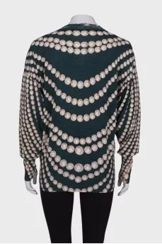 Printed cashmere longsleeve