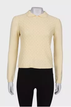 Yellow wool jumper