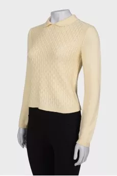 Yellow wool jumper
