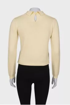 Yellow wool jumper