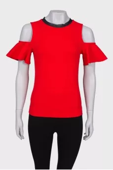 Red Off Shoulder Top