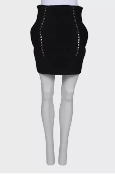 Black high waist skirt
