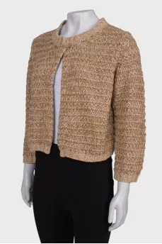 Knitted wool cardigan