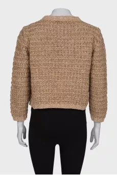 Knitted wool cardigan