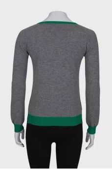 Combined color sweater