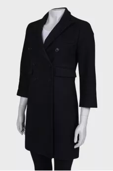 Black wool coat