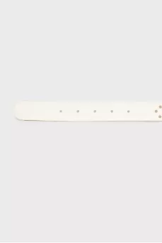 White belt with gold hardware