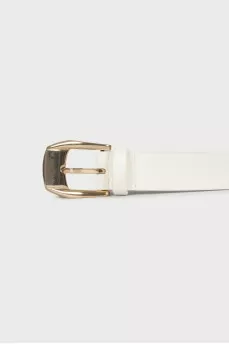 White belt with gold hardware