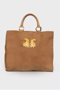 Замшева сумка Eagle's Head Motif