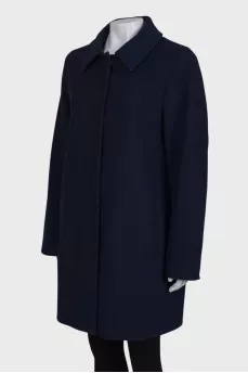 Wool dark blue coat