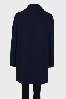 Wool dark blue coat