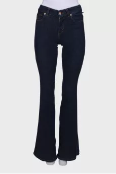 Navy blue flare jeans