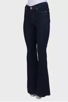 Navy blue flare jeans