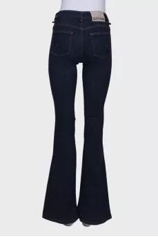 Navy blue flare jeans