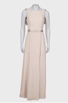 Milk maxi dress with open back