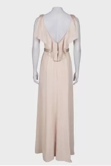 Milk maxi dress with open back