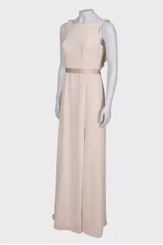 Milk maxi dress with open back