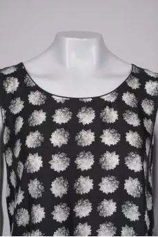 Long top in floral print