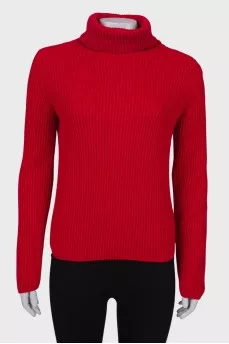 Sweater with a zipper on the back