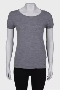Gray wool T-shirt