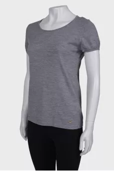 Gray wool T-shirt