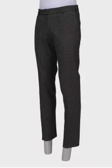 Men's checkered trousers