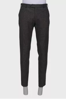 Men's checkered trousers