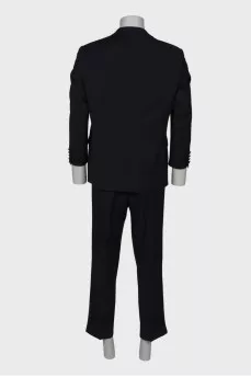 Men's double-breasted wool suit