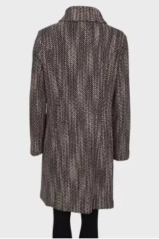 Knitted combination coat