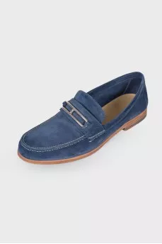 Men's blue loafers