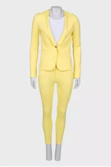 Yellow classic suit