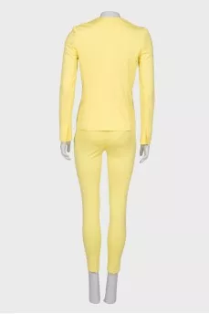 Yellow classic suit