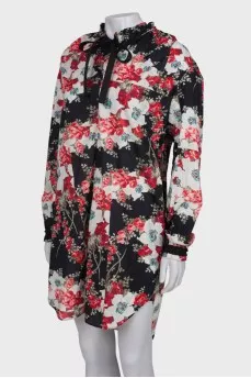 Floral print dress with tag