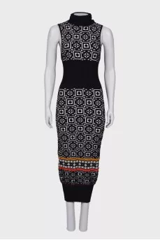 Textured maxi dress