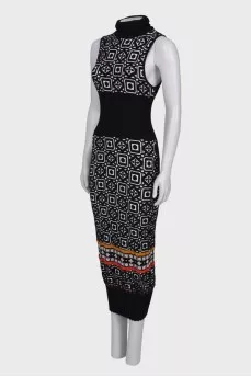 Textured maxi dress