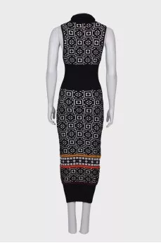 Textured maxi dress