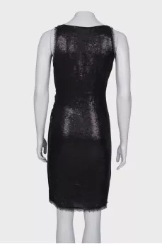 Dress with wrap sequins