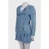 Denim suit jacket and skirt