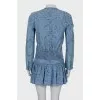 Denim suit jacket and skirt