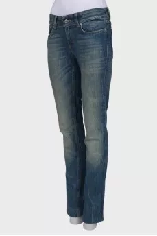 Vintage blue low rise jeans