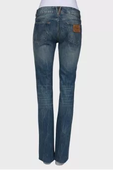 Vintage blue low rise jeans
