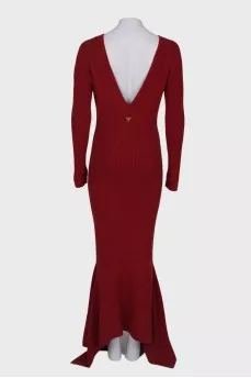Maxi dress with open back