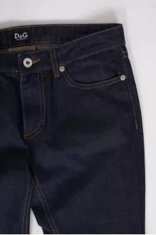 Navy blue straight fit jeans