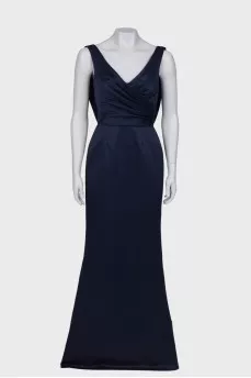 Navy blue maxi dress
