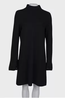 Long sleeve wool dress
