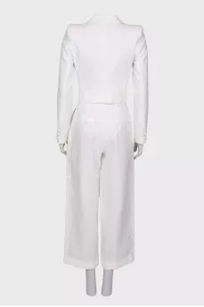 Linen white suit