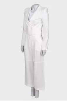 Linen white suit