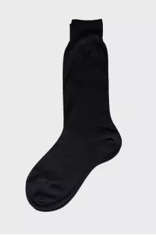 Men's black and blue socks