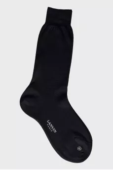 Men's black and blue socks