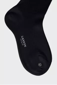 Men's black and blue socks